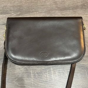 Brown leather crossbody